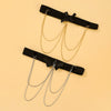 Leg Chain Bow Love Cross Elastic Band Tassel Sexy