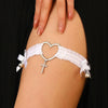 Leg Chain Bow Love Cross Elastic Band Tassel Sexy