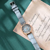Leisure Alloy And Imitation Leather Women's Watch With Round Dial And Pin Buckle