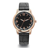 Leisure Alloy And Imitation Leather Women's Watch With Round Dial And Pin Buckle