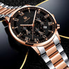 Leisure Alloy Belt Quartz Watch With Round Dial And Horseshoe Buckle For Men
