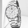 Leisure Alloy Belt Quartz Watch With Round Dial And Horseshoe Buckle For Men