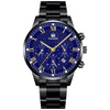 Leisure Alloy Belt Quartz Watch With Round Dial And Horseshoe Buckle For Men