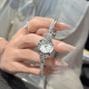 Leisure Alloy Ladies Bracelet Watch With Round Dial
