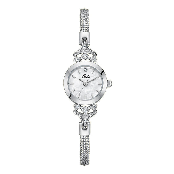 Leisure Alloy Ladies Bracelet Watch With Round Dial