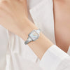 Leisure Alloy Quartz Watch For Women With Square Dial And Round Corners