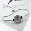 Leisure Diamond Bracelet Watch For Women Alloy Case Stainless Steel Strap Round Dial