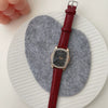 Leisure Female Student Watch With Alloy Case And Ordinary Glass Mirror Square Dial