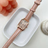 Leisure Female Student Watch With Alloy Case And Ordinary Glass Mirror Square Dial