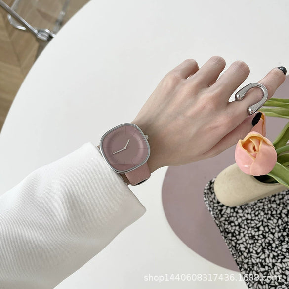 Leisure Girl Watch Alloy Case Ordinary Glass Mirror