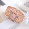 Leisure Ladies Bracelet Watch Alloy And Stainless Steel Round Dial
