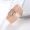 Leisure Ladies Bracelet Watch Alloy And Stainless Steel Round Dial
