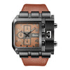 Leisure Quartz Men's Watch Stainless Steel Rectangle Dial Pin Buckle