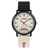 Leisure Quartz Watch Alloy Material Round Dial Cartoon Puppy Style