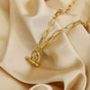 Leisure Sports Rectangular Stainless Steel Vacuum Gold Plated Bamboo Chain Necklace For Women