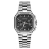 Leisure Square Alloy Strap Quartz Watch For Female With Mineral Strengthened Glass Mirror And Stainless Steel Clasp