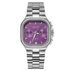 Leisure Square Alloy Strap Quartz Watch For Female With Mineral Strengthened Glass Mirror And Stainless Steel Clasp