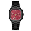 Leisure Square Alloy Strap Quartz Watch For Female With Mineral Strengthened Glass Mirror And Stainless Steel Clasp