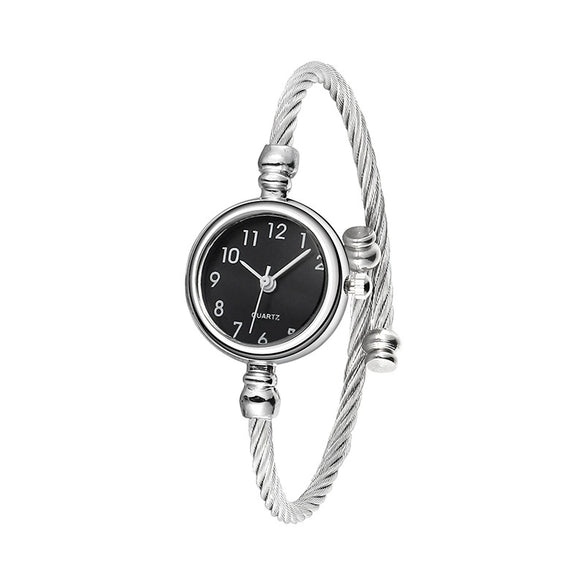 Leisure Student Quartz Watch With Stainless Steel Band And Alloy Case Round Dial