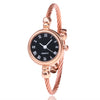 Leisure Style Alloy Bracelet Pointer Female Student Round Dial Decorative Watch