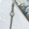 Leisure Style Alloy Case Ordinary Glass Mirror Women's Watch