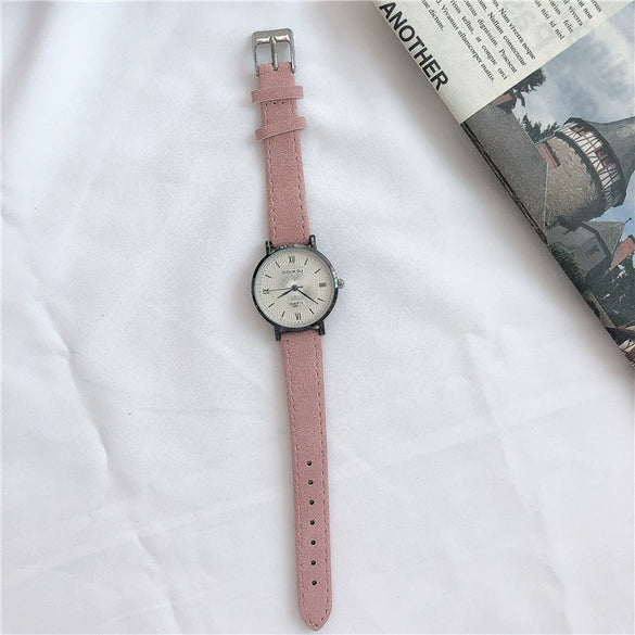 Leisure Style Alloy Case Ordinary Glass Mirror Women's Watch