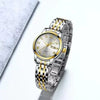 Leisure Ultrathin Waterproof Quartz Watch For Couples Tungsten Steel Alloy Mineral Strengthened Glass Mirror Round Dial