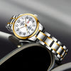 Leisure Ultrathin Waterproof Quartz Watch For Couples Tungsten Steel Alloy Mineral Strengthened Glass Mirror Round Dial