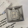 Leisure Wine Barrel Silicone Plastic Mirror Female Watch