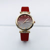 Leisure Women's Alloy And Pu Leather Round Dial Quartz Watch