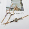 Leisure Women's Quartz Bracelet Watch Alloy Case Stainless Steel Strap Round Dial