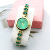 Leisure Women's Quartz Bracelet Watch Alloy Case Stainless Steel Strap Round Dial
