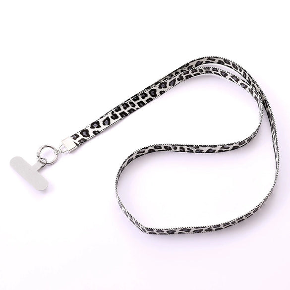 Leopard Artificial Leather Mobile Phone Hanging Rope Key Chain Pendant Semimanual Antilosing Rope