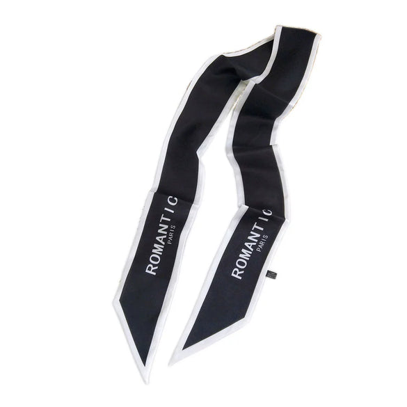 Letter Long Hair Band Scarf Women's Allseason Decoration Scarf