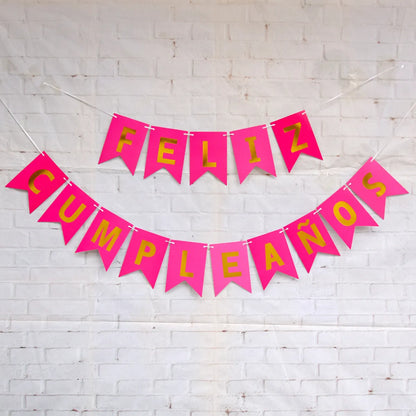 Letter Paper Flag Birthday Decorations