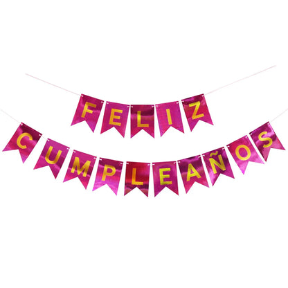 Letter Paper Flag Birthday Decorations