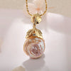 Light Luxury Baroque Pearl Necklace For Women Copper Plated Real Gold With Maple Leaf Abalone Shell Styling Set With Pearls