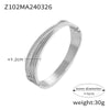 Light Luxury Bead Jewelry Titanium Steel Gold Plated Pastoral Style Flower Open Bracelet For Women
