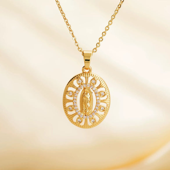 Light Luxury Copper Geometric Pendant Necklace With Electroplating For Women And Men