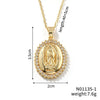Light Luxury Copper Geometric Pendant Necklace With Electroplating For Women And Men
