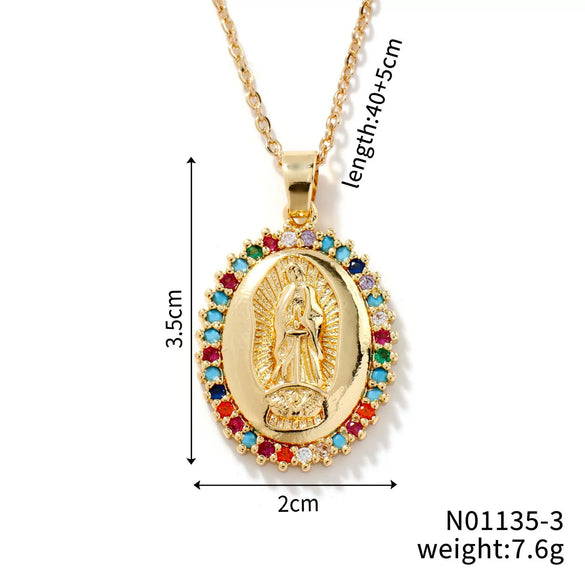 Light Luxury Copper Geometric Pendant Necklace With Electroplating For Women And Men