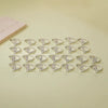 Light Luxury Copper Inlaid Zircon Letter Ring For Women
