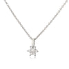 Light Luxury Copper Inlaid Zirconia Flower Petal Necklace For Women With O Chain