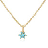 Light Luxury Copper Inlaid Zirconia Flower Petal Necklace For Women With O Chain