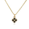Light Luxury Copper Insert Zirconia Four Leaf Clover Flower Pendant O Chain Women's Necklace