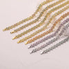 Light Luxury Copper Jewelry With Colored Diamond Bow Butterfly Dragonfly Insect Pattern Necklace Bracelet Set For Women