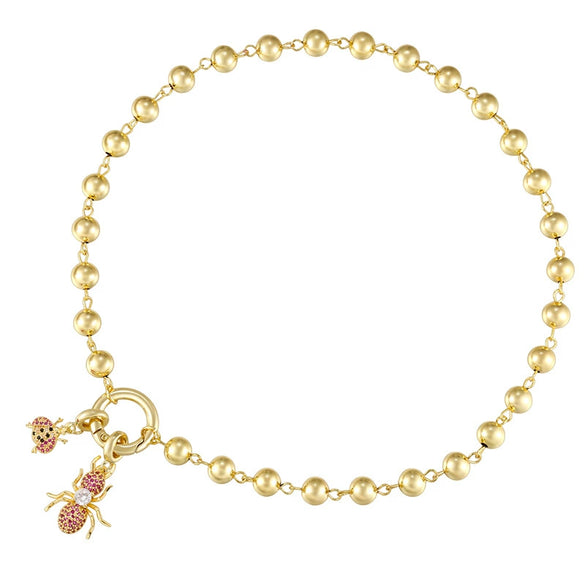 Light Luxury Copper Necklace With Colored Diamond Inlay Animal And Geometric Patterns Round Buckle Design
