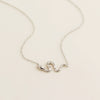 Light Luxury Design Necklace S925 Silver Spirit Snake Zodiac Electroplated For Women