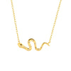 Light Luxury Design Necklace S925 Silver Spirit Snake Zodiac Electroplated For Women