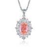 Light Luxury Diamond S925 Silver Necklace With Geometric Pattern And Chopin Chain